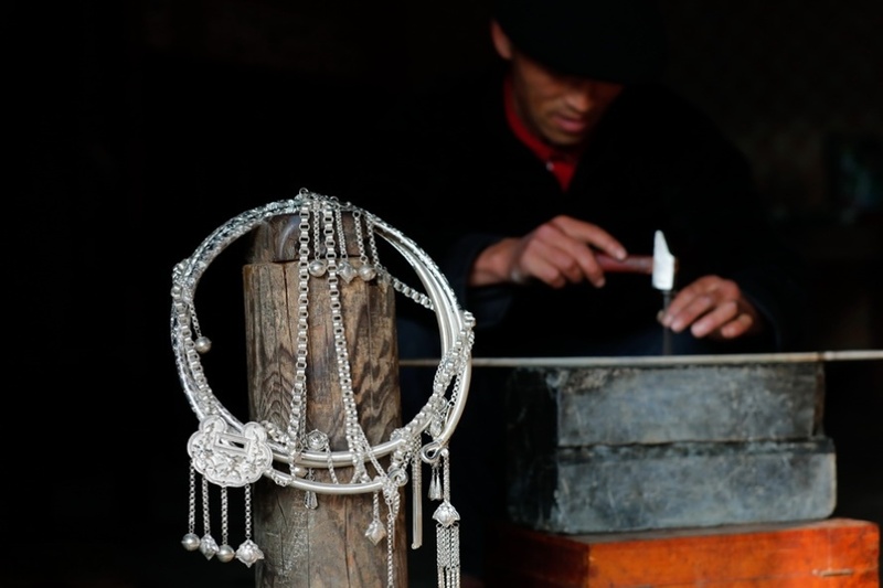 Artigiani dell'argento a Lao Chai