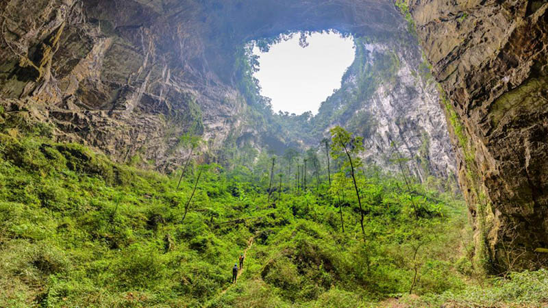 Spettacolare bellezza naturale nella grotta