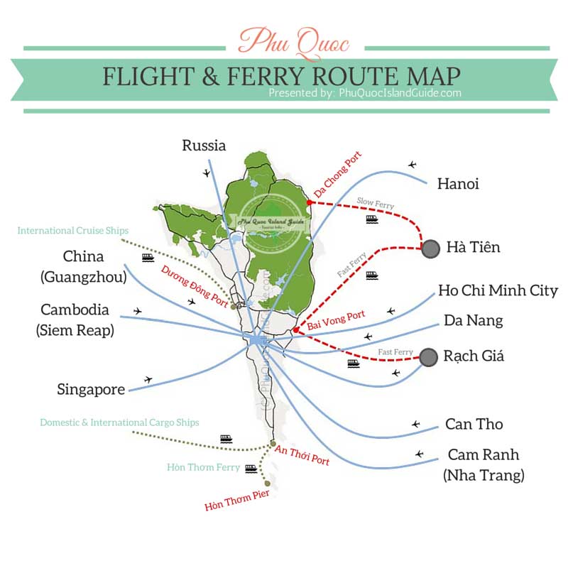 Come arrivare a Phu Quoc in aereo o in barca?