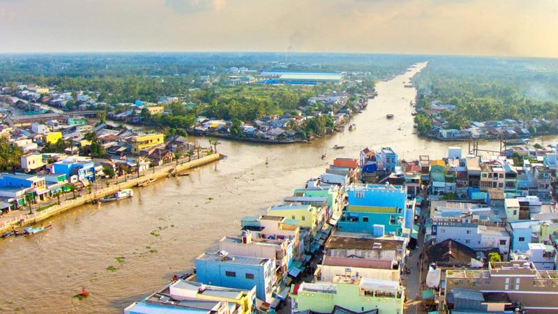 Il Mekong collega Vietnam e Cambogia