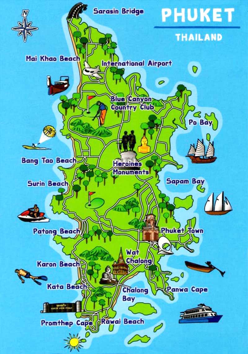Mappa di Phuket