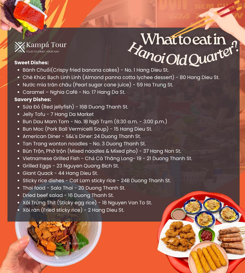 Cosa mangiare nel Quartiere Antico di Hanoi