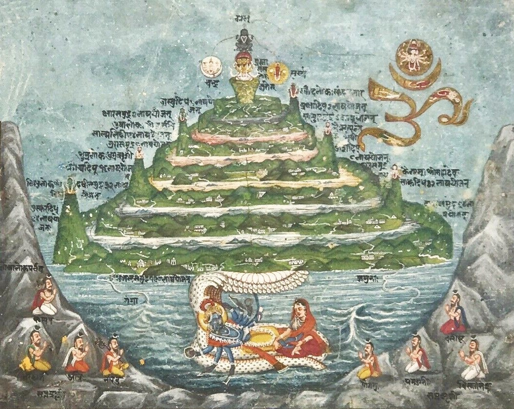 Un'illustrazione del Monte Meru