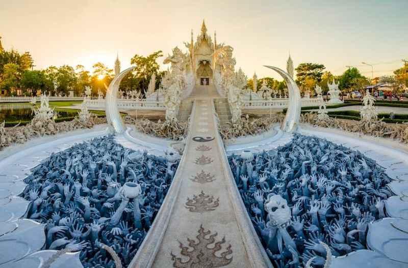 A Chiang Rai si trovano il Tempio Bianco e il Tempio Blu