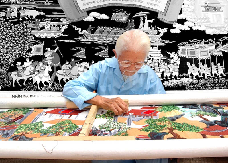 Artigianato del ricamo a Van Lam