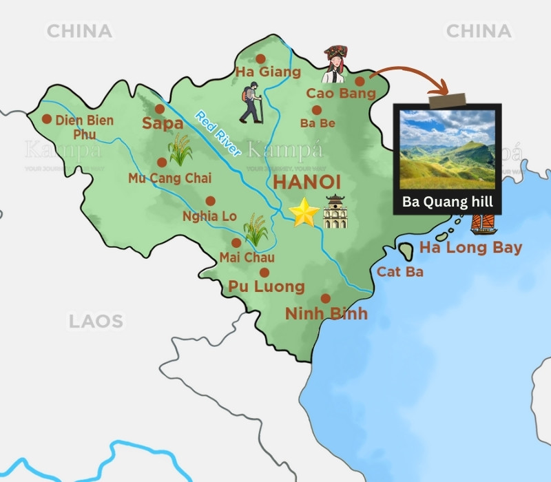 Mappa Collina di Ba Quang