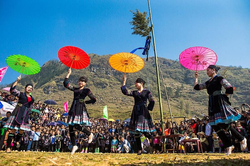 Festival Gau Tao del popolo Mong in Vietnam