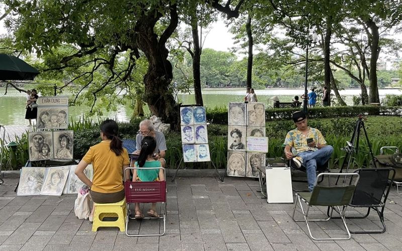pittori strada hanoi