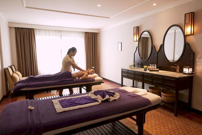 Spazio spa rilassante dell'hotel