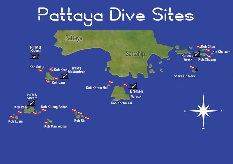 Mappa di Pattaya