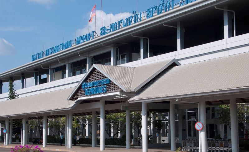 Terminal dell’aeroporto internazionale di Wattay a Vientiane, Laos