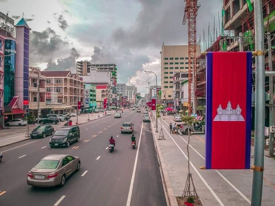 Nel centro città di Phnom Penh