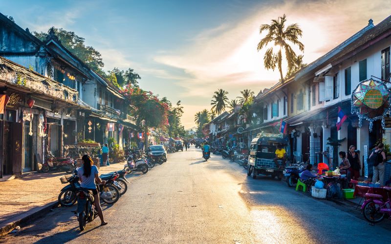 Luang Prabang può essere visitata con diversi livelli di budget