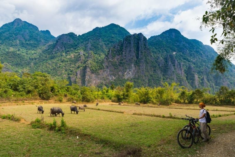 Scoprire i paesaggi del Laos in bicicletta