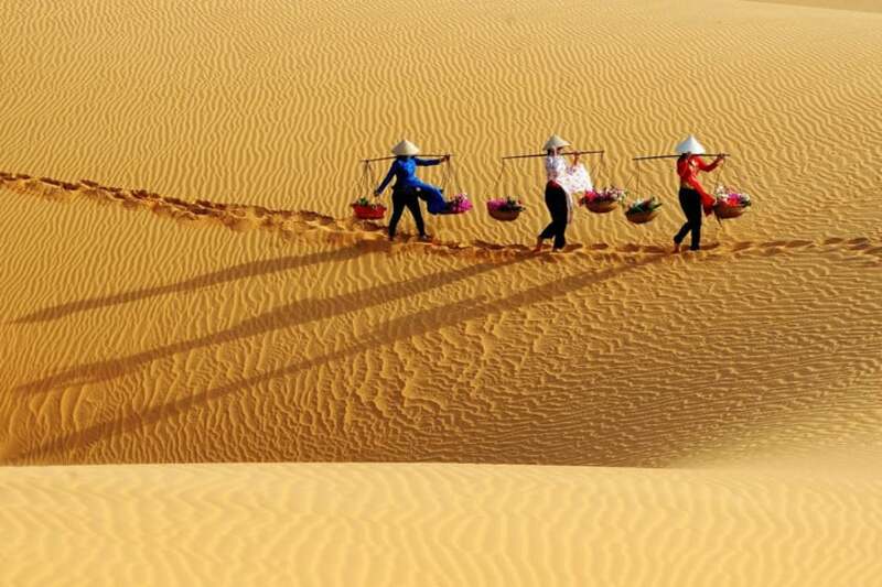 dune di sabbia rossa a Mui Ne