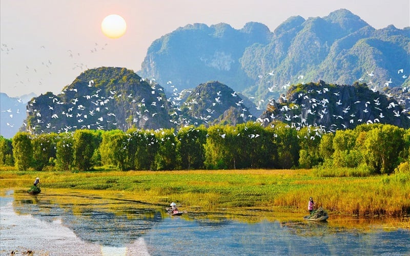 Perso nel regno degli uccelli a Ninh Binh