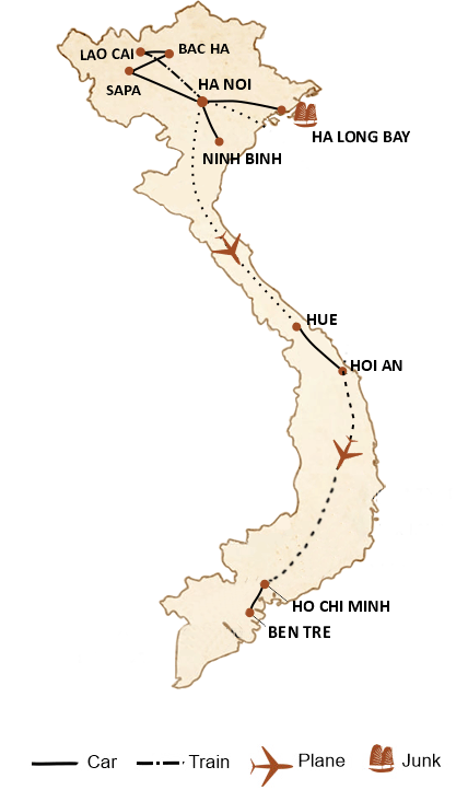 Punti salienti Vietnam Nord-Sud in 2 settimane