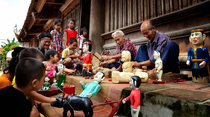 marionette sull'acqua vietnam