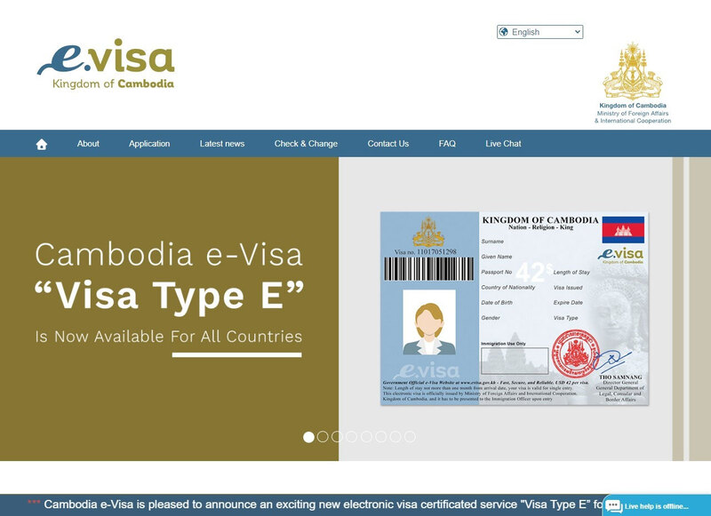 Cambodia Evisa