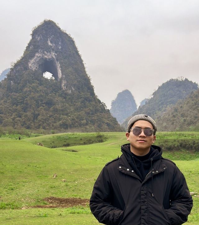 Here I am at God Eye Mountain in Cao Bang