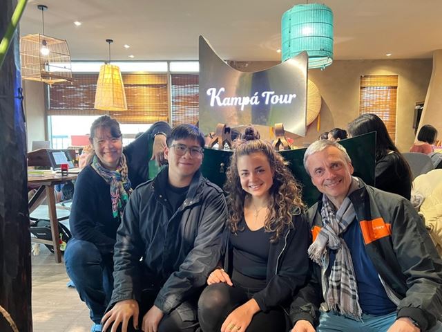 Our dear travelers and I