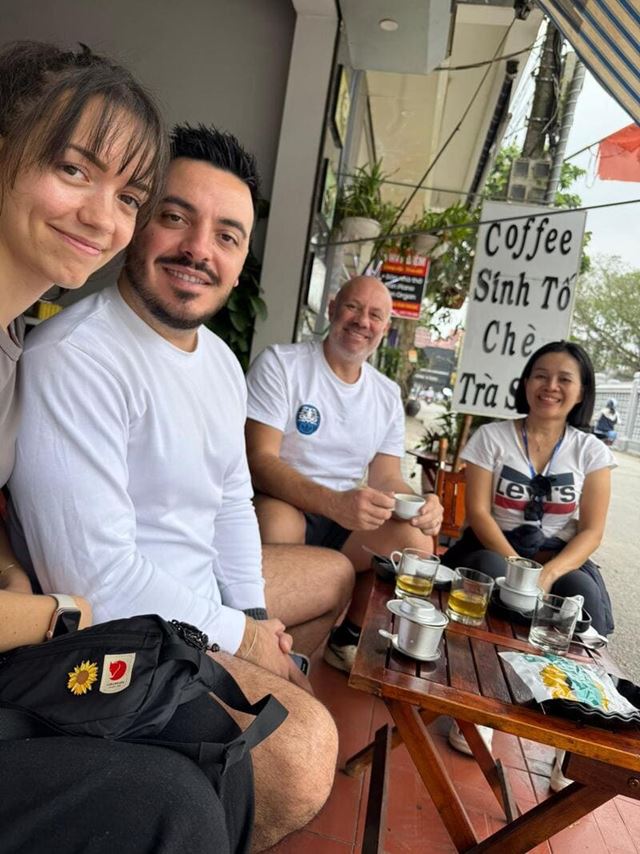 Giang, la nostra guida, ci ha anche raccontato la storia del caffè all’uovo in Vietnam