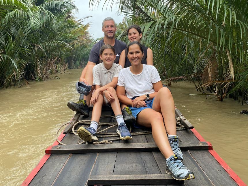 I nostri cari viaggiatori nel Delta del Mekong