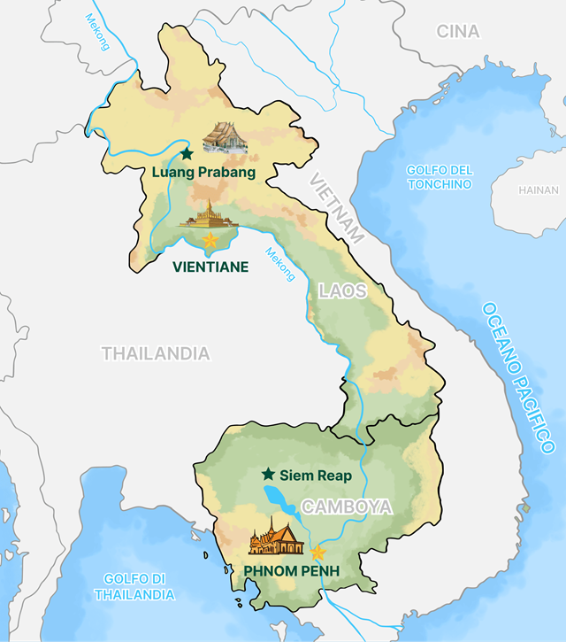 Laos e Cambogia