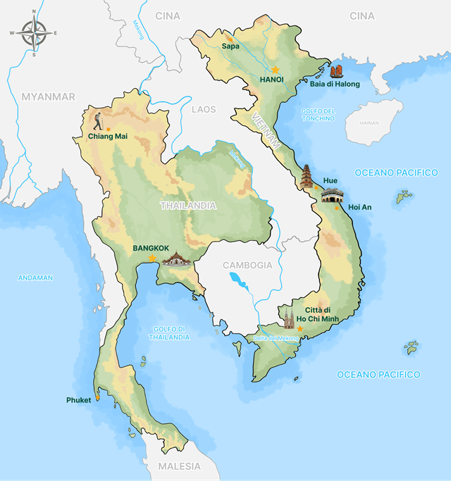 Vietnam e Thailandia